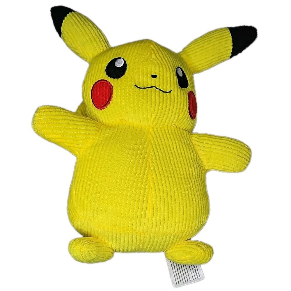 Pokemon‎ Pikachu, Plush Corduroy Stuffed Animal ~8"